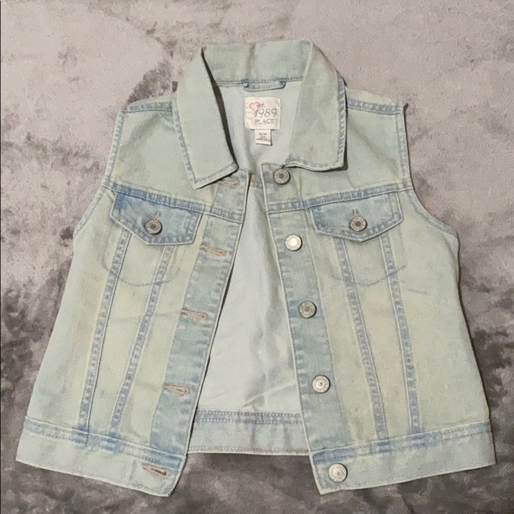 Children’s Place Sleeveless Denim Jacket
